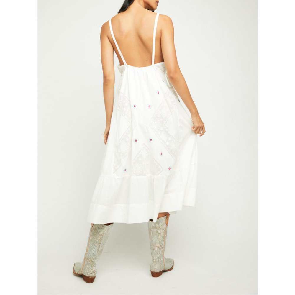 Ivory Dewdrop Midi Dress {Free People} - Picture 5 of 6